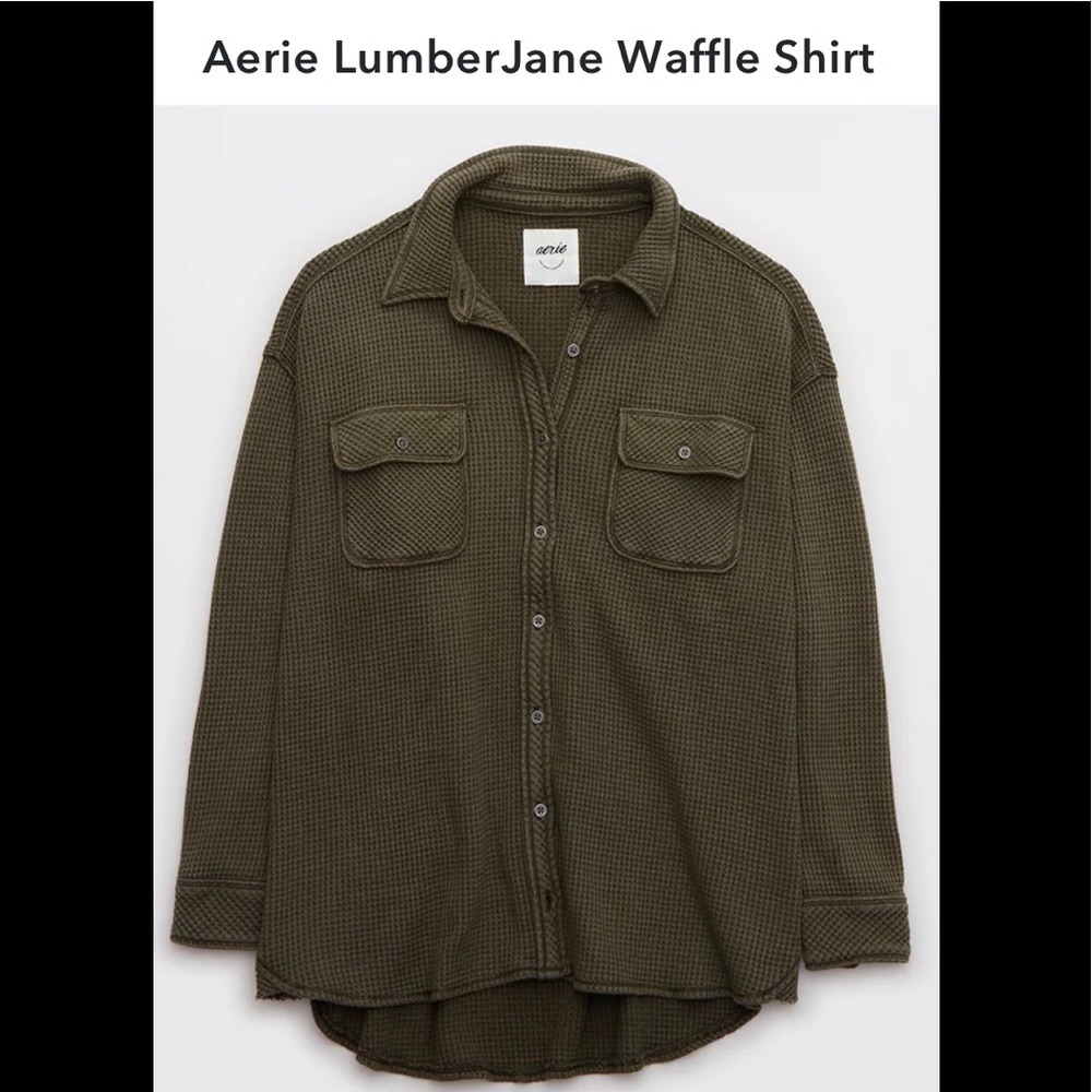 Aerie LumberJane Waffle Shirt